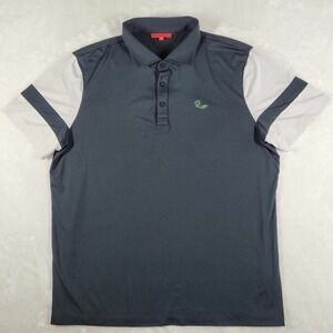 Redvanly Performance Polo Shirt Men's XL Navy Blue Liberty National Golf Club‎